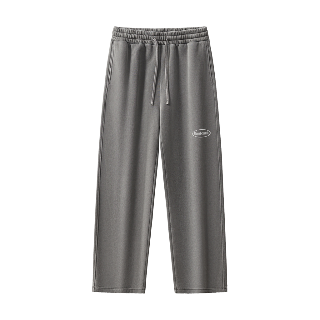 Frayed Enzyme Washed Fleece Sweatpants